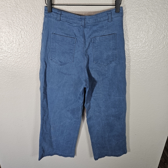 Whimsy + Row Flora Wide Cropped Leg Pant Size M - Picture 10 of 15